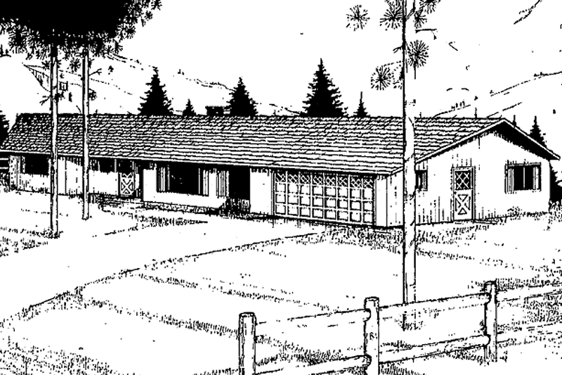 House Plan Design - Ranch Exterior - Front Elevation Plan #60-744