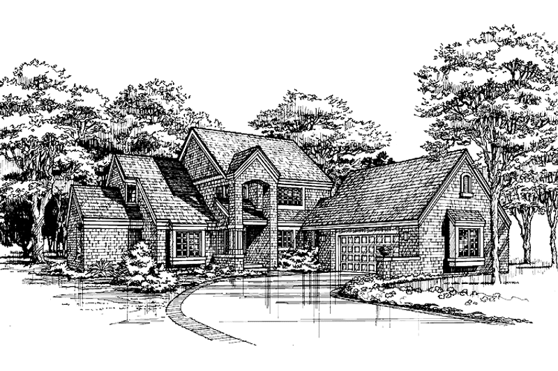 Home Plan - Exterior - Front Elevation 3 for Traditional House Plan #320-751 - 3 bed, 2.5 bath