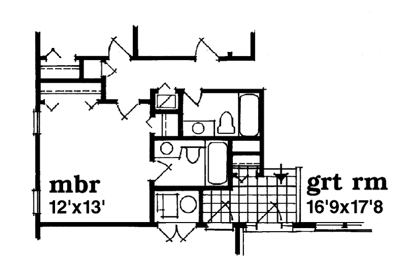 Home Plan - Floor Plan - Other Floor for Craftsman House Plan #47-935 - 3 bed, 2 bath
