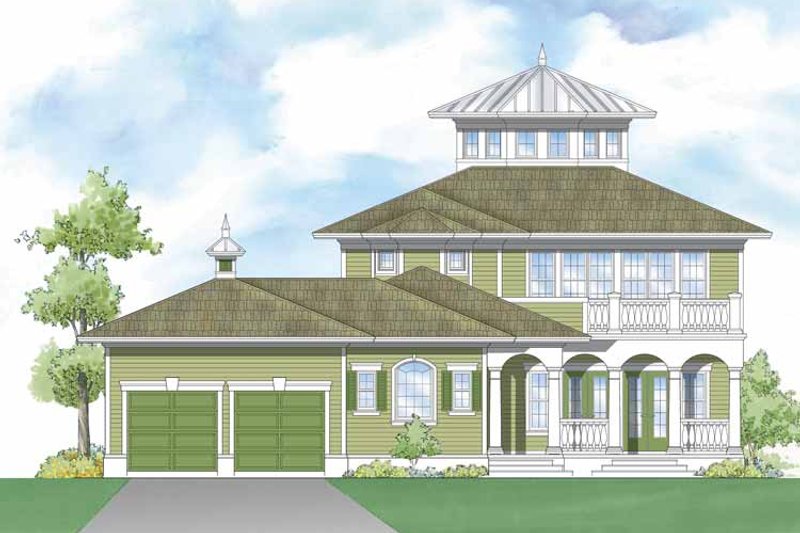Dream House Plan - Exterior - Rear Elevation for Southern House Plan #930-406 - 3 bed, 3.5 bath