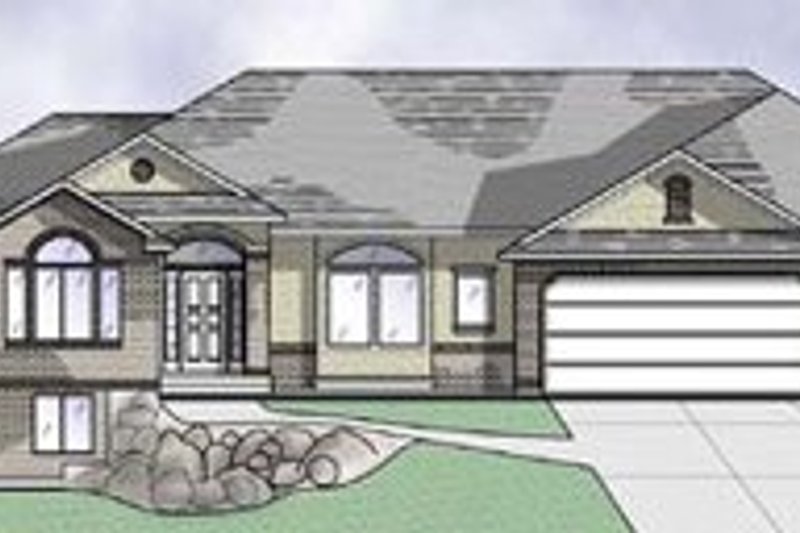 Architectural House Design - Traditional Exterior - Front Elevation Plan #5-124