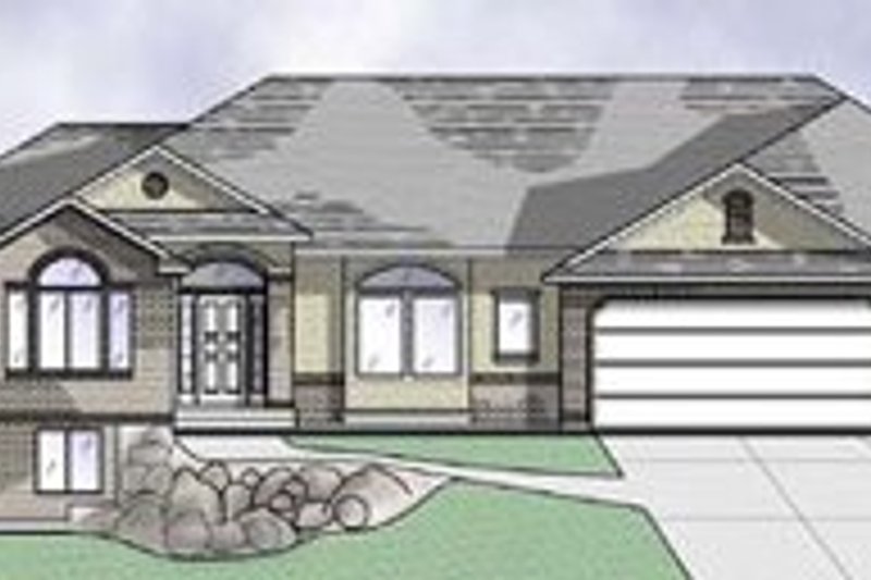 Traditional Style House Plan - 2 Beds 2.5 Baths 2077 Sq/Ft Plan #5-124