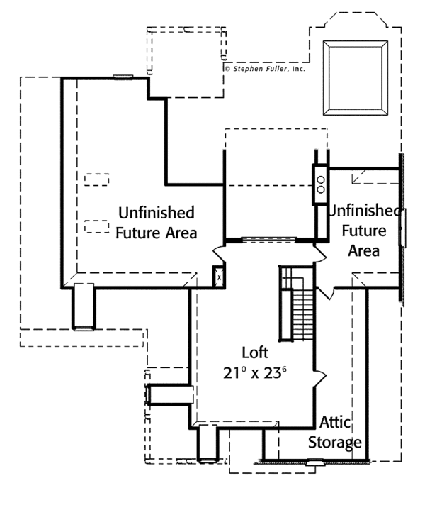 Home Plan - Colonial Floor Plan - Upper Floor Plan #429-321