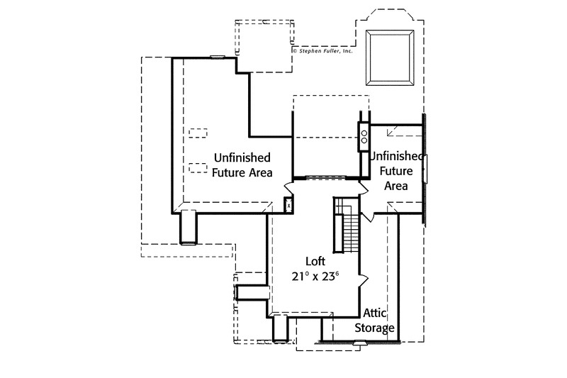 Home Plan - Floor Plan - Upper Floor for Colonial House Plan #429-321 - 3 bed, 2.5 bath