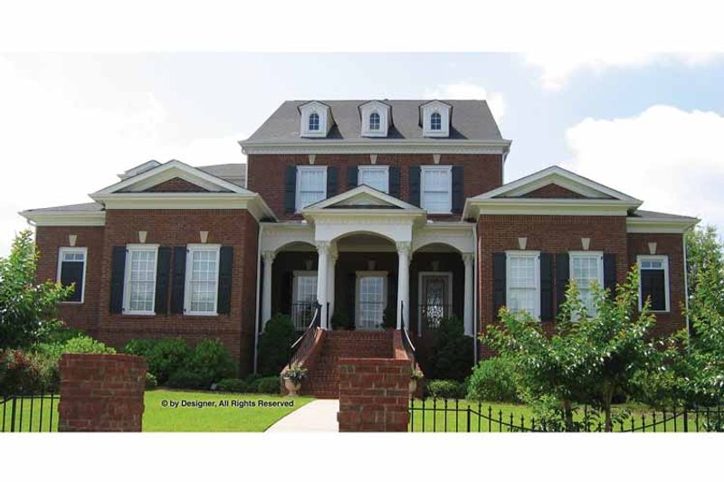 Dream House Plan - Exterior - Front Elevation 3 for Colonial House Plan #54-354 - 4 bed, 3.5 bath