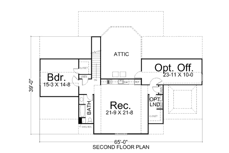 Home Plan - Floor Plan - Upper Floor for European House Plan #119-151 - 3 bed, 3 bath
