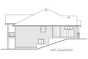 Exterior - Other Elevation 1 for Farmhouse House Plan #1100-13 - 2 bed, 2 bath