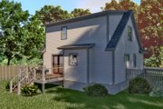Cottage Style House Plan - 3 Beds 2.5 Baths 1289 Sq/Ft Plan #79-155 Exterior 