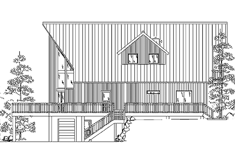 Home Plan - Exterior - Front Elevation 3 for Contemporary House Plan #945-6 - 3 bed, 2 bath