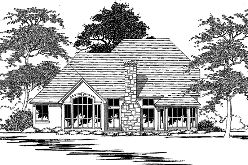 Dream House Plan - Exterior - Rear Elevation for Colonial House Plan #472-152 - 3 bed, 2.5 bath