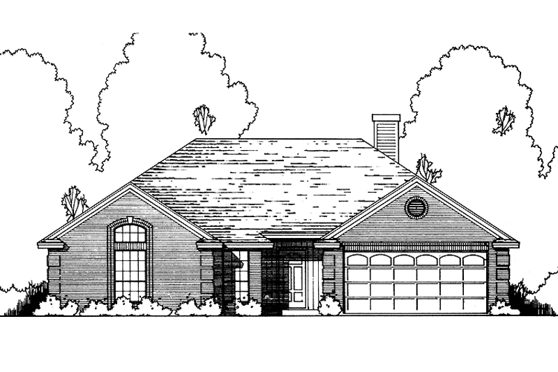 Dream House Plan - Exterior - Front Elevation 3 for Traditional House Plan #40-490 - 3 bed, 2 bath