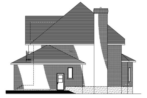 Exterior - Other Elevation for European House Plan #138-330 - 4 bed, 2.5 bath