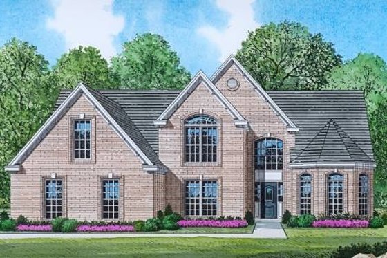 Exterior - Front Elevation for Traditional House Plan #424-346 - 4 bed, 3 bath