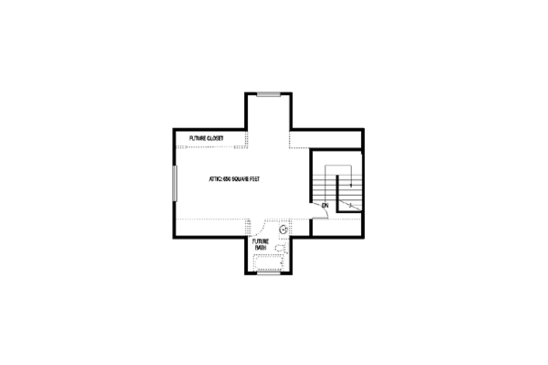 Home Plan - Floor Plan - Other Floor for Traditional House Plan #60-451 - 3 bed, 2 bath