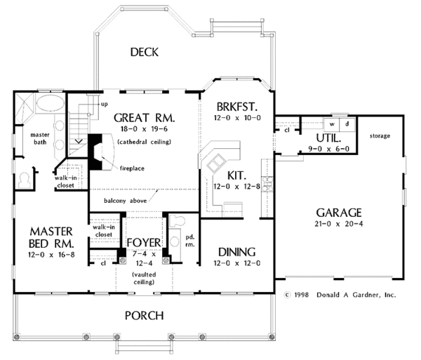 Home Plan - Country Floor Plan - Main Floor Plan #929-312