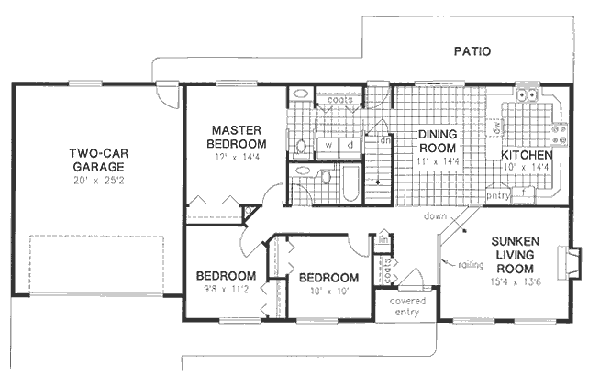 Ranch Floor Plan - Main Floor Plan #18-9321