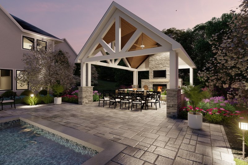 Craftsman Style House Plan - 0 Beds 0 Baths 480 Sq/Ft Plan #1089-4