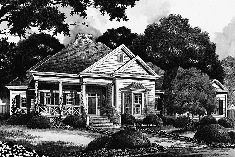 Home Plan - Exterior - Front Elevation 3 for Country House Plan #429-351 - 3 bed, 2.5 bath