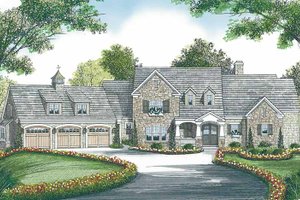 Dream House Plan - Exterior - Front Elevation for Craftsman House Plan #453-455 - 5 bed, 4 bath