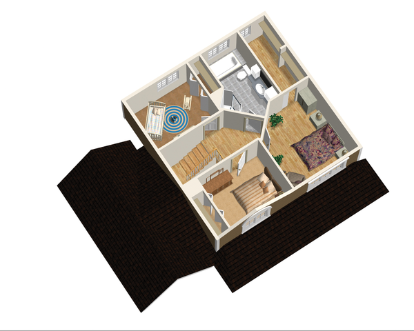 Architectural House Design - Country Floor Plan - Upper Floor Plan #25-4554