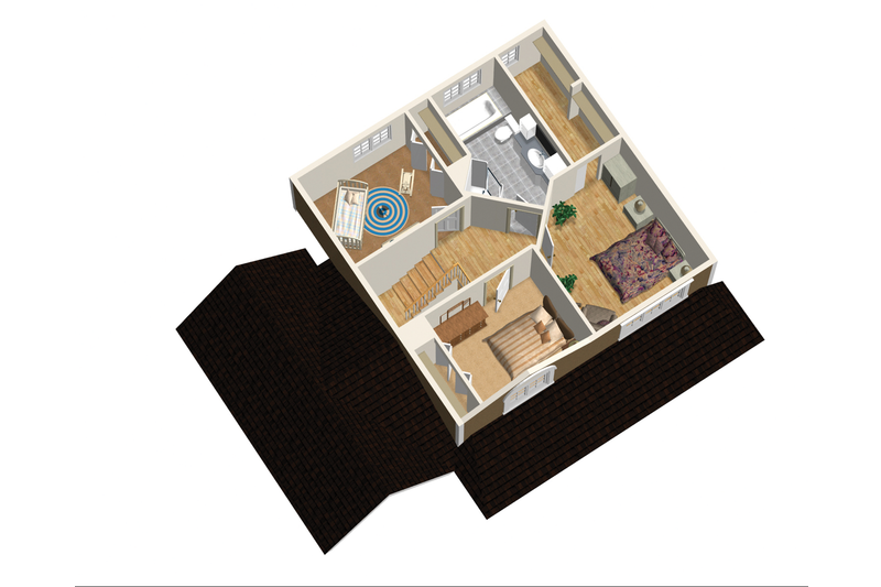 Architectural House Design - Floor Plan - Upper Floor 1 for Country House Plan #25-4554 - 3 bed, 1 bath