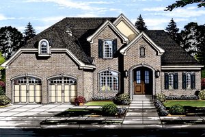 Traditional Exterior - Front Elevation Plan #46-863