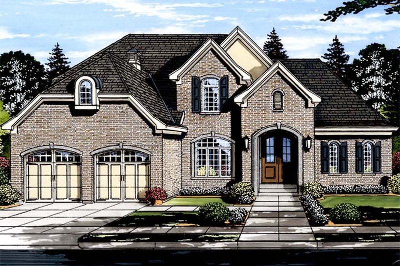 Dream House Plan - Traditional Exterior - Front Elevation Plan #46-863