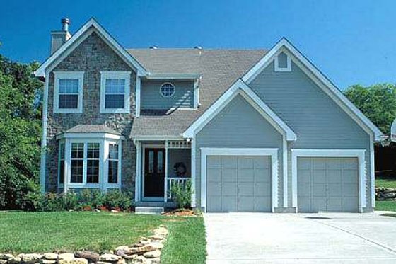 Exterior - Front Elevation for Traditional House Plan #312-265 - 3 bed, 2.5 bath