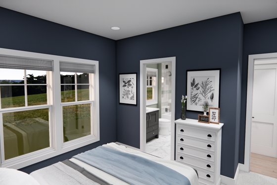 Interior - Bedroom 3 for Farmhouse House Plan #51-1428 - 1 bed, 1 bath