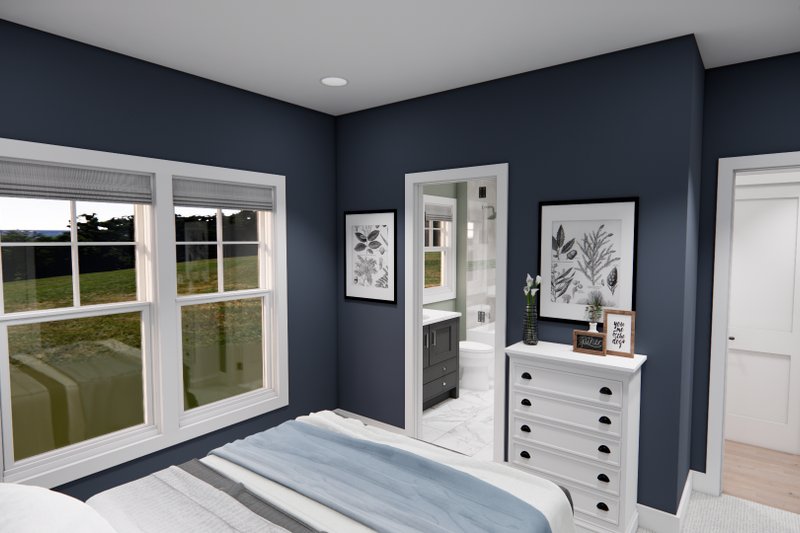 Dream House Plan - Interior - Bedroom 3 for Farmhouse House Plan #51-1428 - 1 bed, 1 bath