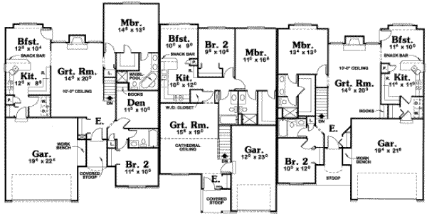 Dream House Plan - Ranch Floor Plan - Main Floor Plan #20-1574