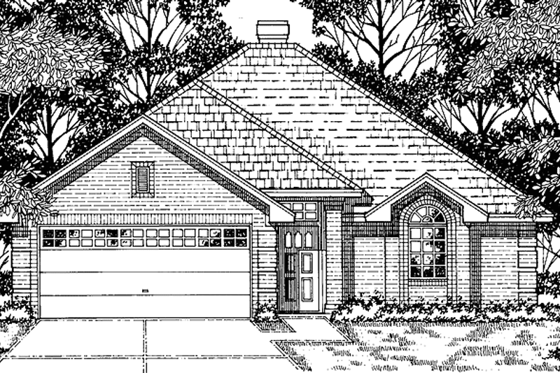 Home Plan - Country Exterior - Front Elevation Plan #42-442