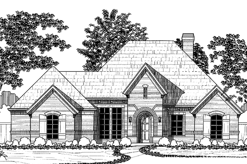House Blueprint - Exterior - Front Elevation 3 for Country House Plan #946-10 - 2 bed, 2.5 bath