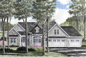 Architectural House Design - Craftsman Exterior - Front Elevation Plan #316-261