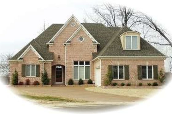Exterior - Front Elevation for European House Plan #81-1534 - 3 bed, 2.5 bath
