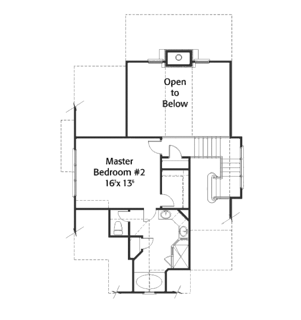 Farmhouse Floor Plan - Upper Floor Plan #429-38