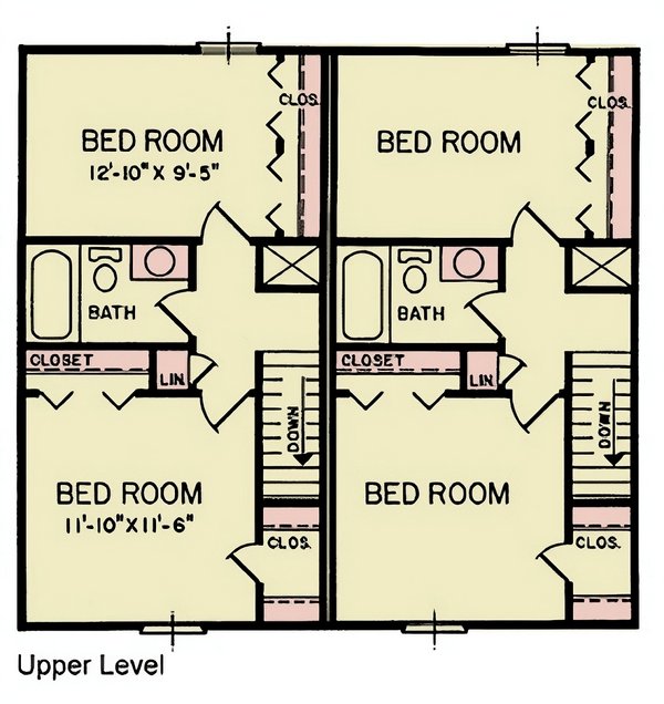 House Blueprint - Craftsman Floor Plan - Upper Floor Plan #54-628