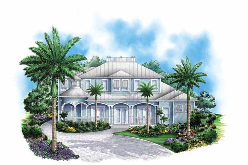 Home Plan - Exterior - Front Elevation 3 for Country House Plan #1017-130 - 4 bed, 4.5 bath