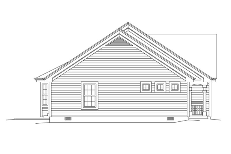 Dream House Plan - Exterior - Other Elevation for Colonial House Plan #57-636 - 4 bed, 4 bath