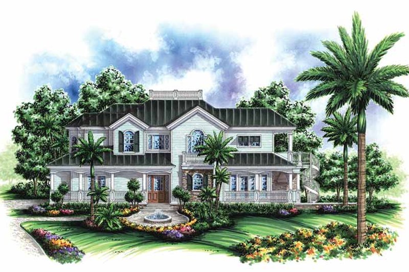 Home Plan - Southern Exterior - Front Elevation Plan #1017-53