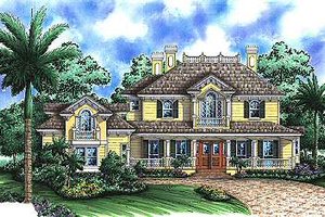 Southern Exterior - Front Elevation Plan #27-207