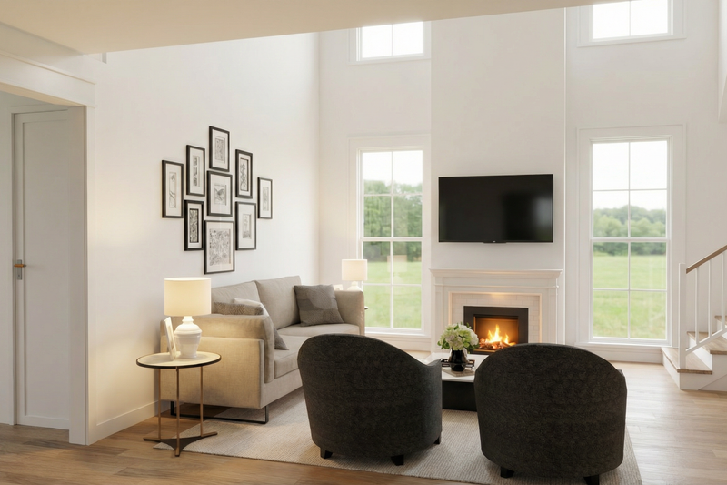 House Blueprint - Interior - Family Room 2 for Farmhouse House Plan #923-484 - 3 bed, 2.5 bath