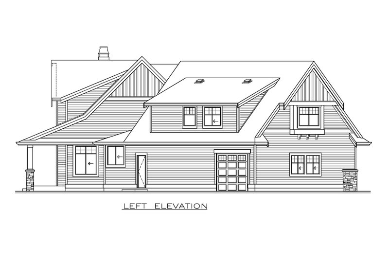 Dream House Plan - Exterior - Front Elevation 5 for Farmhouse House Plan #1100-24 - 4 bed, 2.5 bath