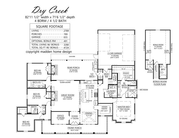 Home Plan - Southern Floor Plan - Main Floor Plan #1074-67