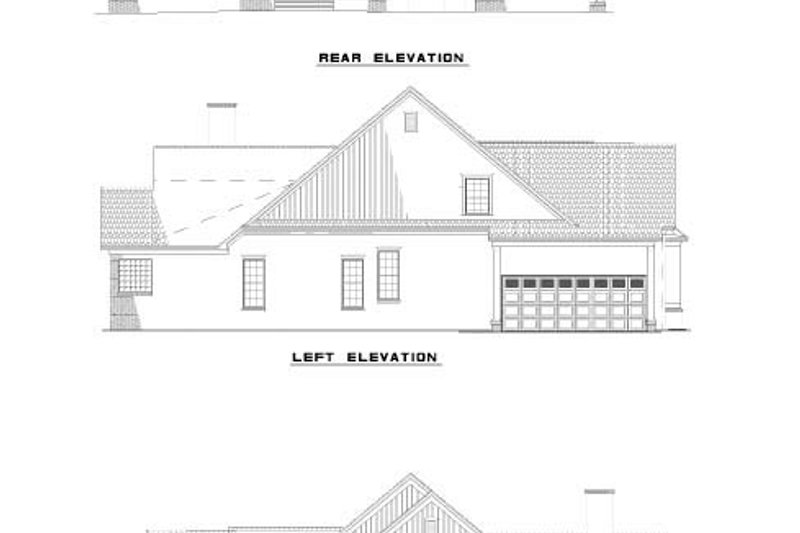 Dream House Plan - Exterior - Rear Elevation for Traditional House Plan #17-520 - 5 bed, 4 bath