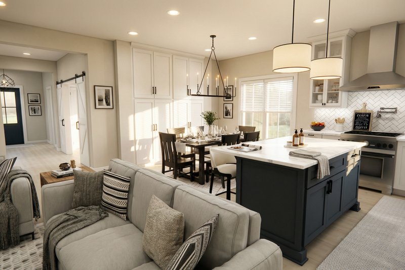 Dream House Plan - Interior - Kitchen 1 for Farmhouse House Plan #51-1529 - 3 bed, 2 bath