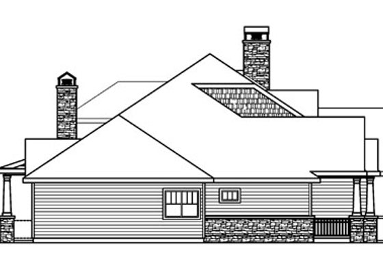 Exterior - Other Elevation for Craftsman House Plan #124-778 - 3 bed, 3.5 bath