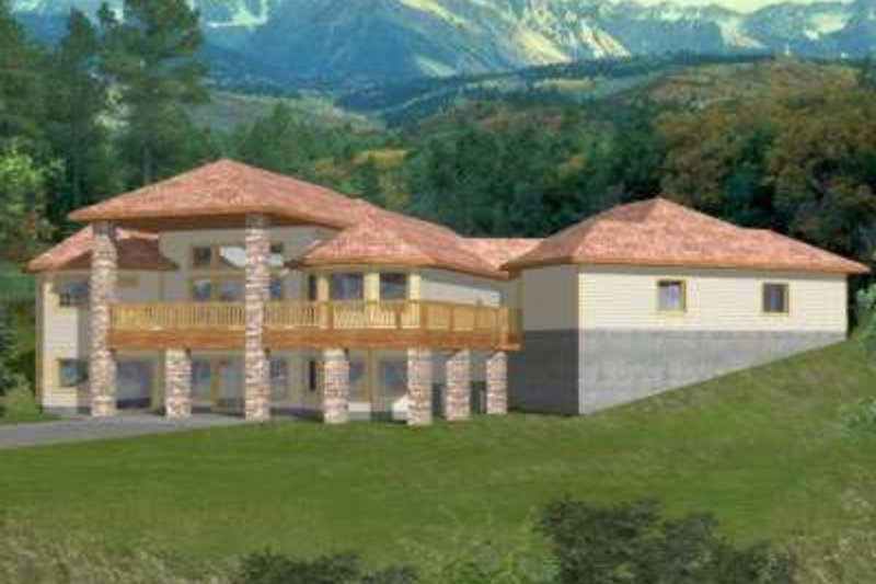 House Blueprint - Modern Exterior - Front Elevation Plan #117-425