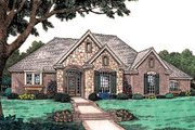 European Style House Plan - 3 Beds 2.5 Baths 1807 Sq/Ft Plan #310-903 