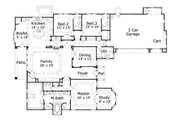 European Style House Plan - 3 Beds 3.5 Baths 3218 Sq/Ft Plan #411-655 